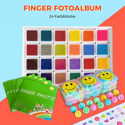 Montessori Finger Paint Set | Promote motor skills & creativity+ book