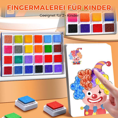 Montessori Finger Paint Set | Promote motor skills & creativity+ book