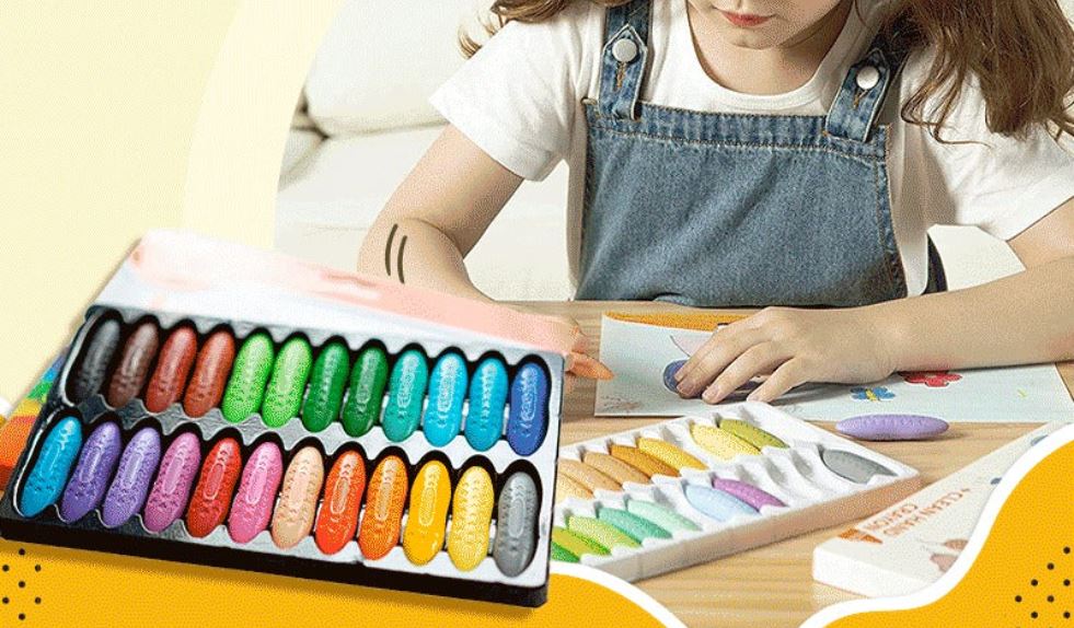 Kid's Washable Peanut Colouring Pencils Set