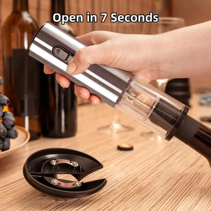 Vacuum bottle opener