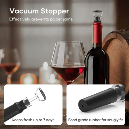 Vacuum bottle opener