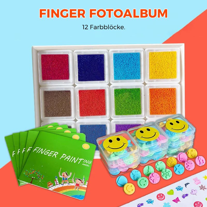 Montessori Finger Paint Set | Promote motor skills & creativity+ book