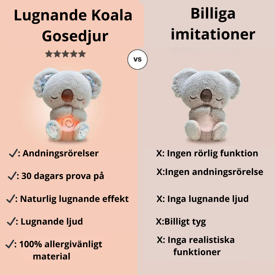 Lugnande Koala Gosedjur