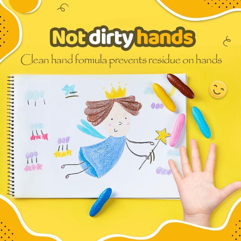 Kid's Washable Peanut Colouring Pencils Set