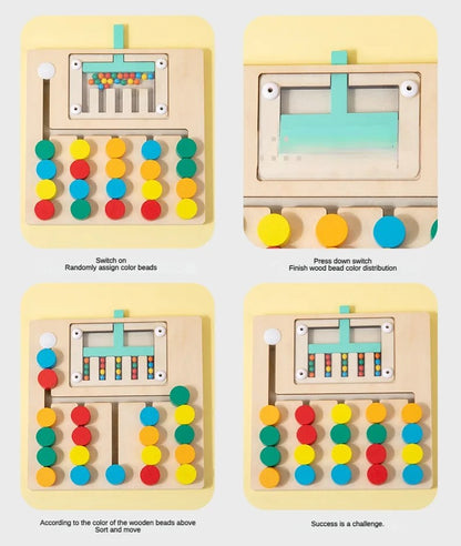 Montessori Wooden Color Matching Puzzle | Boost Cognitive and Motor Skills