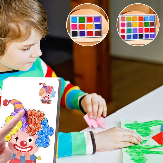 Montessori Finger Paint Set | Promote motor skills & creativity+ book