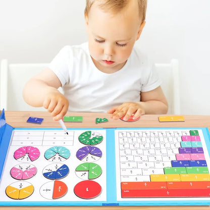 Magnetisches Montessori Bruchpuzzle