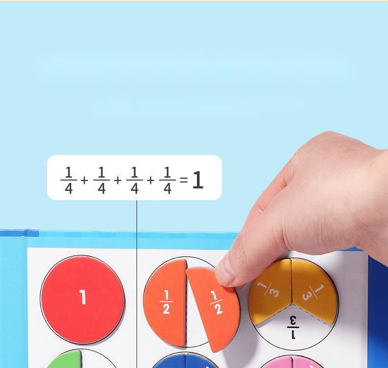 Magnetisches Montessori Bruchpuzzle