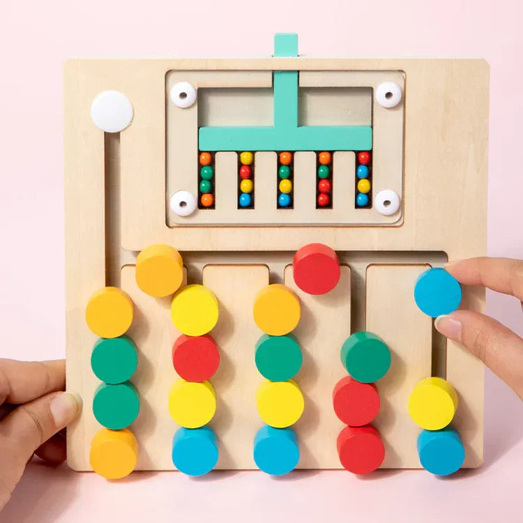 Montessori Wooden Color Matching Puzzle | Boost Cognitive and Motor Skills